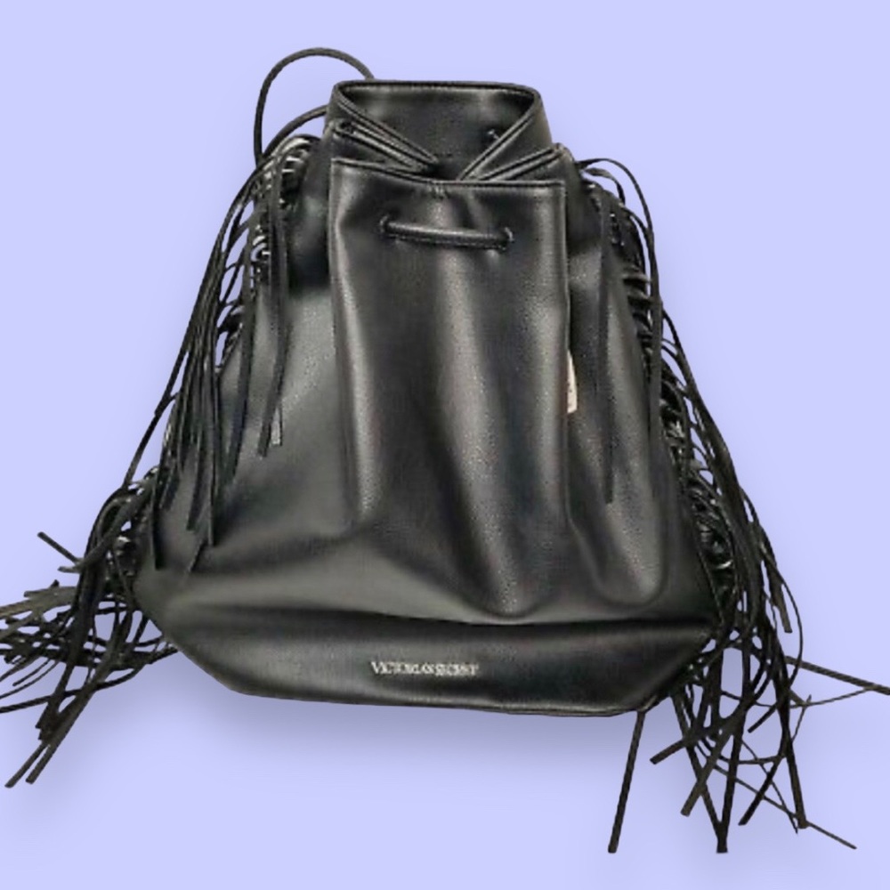 Victoria’s Secret Limited Edition fringe drawstring boho bag